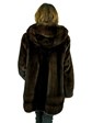 Woman's Demi Buff Mink Fur Parka