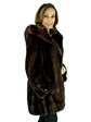 Woman's Demi Buff Mink Fur Parka