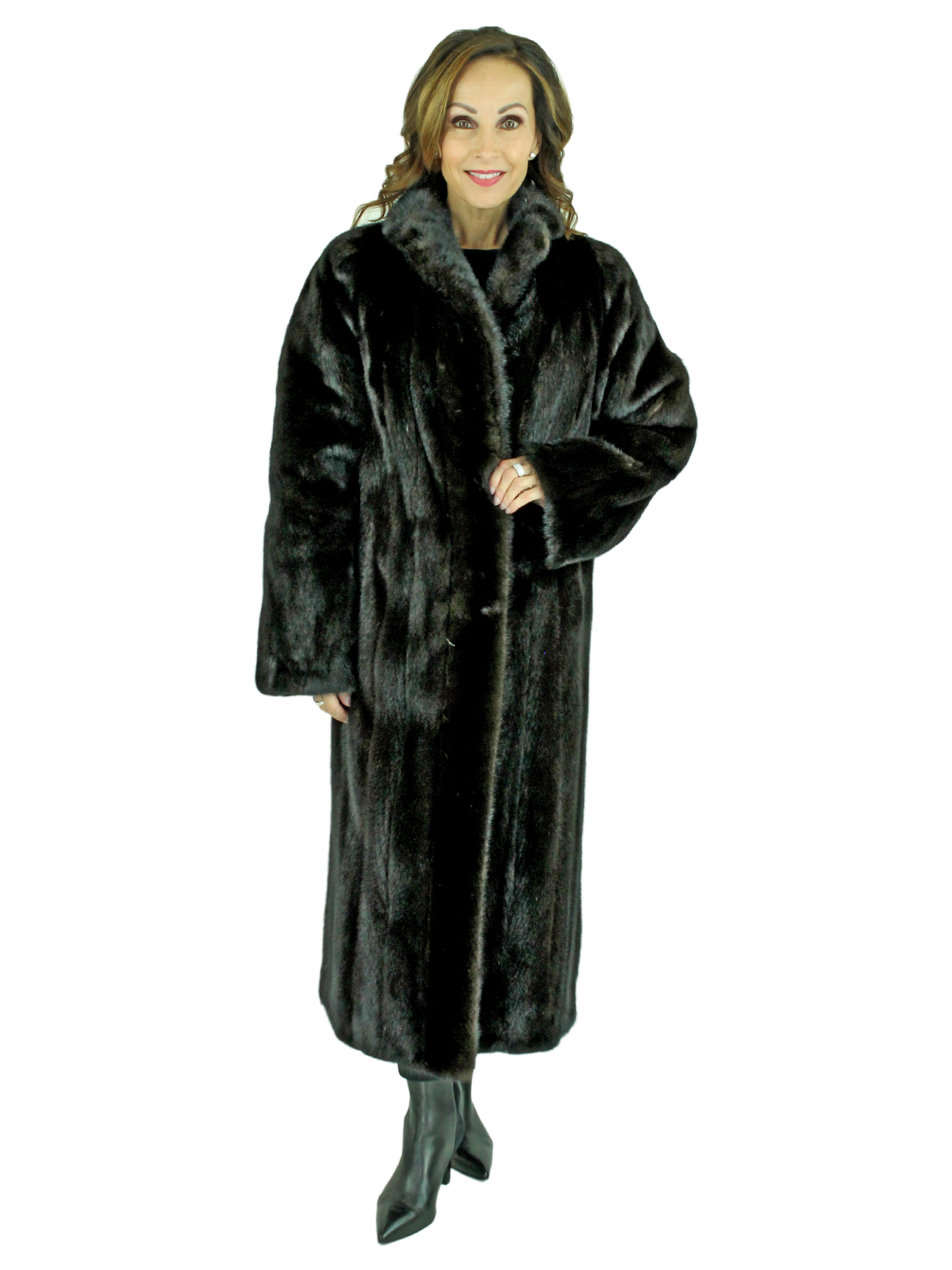 Woman's Blackglama Ranch Mink Fur Coat