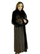 Woman's Natural Long Hair Beaver Fur Coat