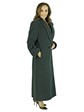 Woman's Black Loro Piana Cashmere Wool Coat