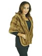 Woman's Pastel Female Mink Fur Stole