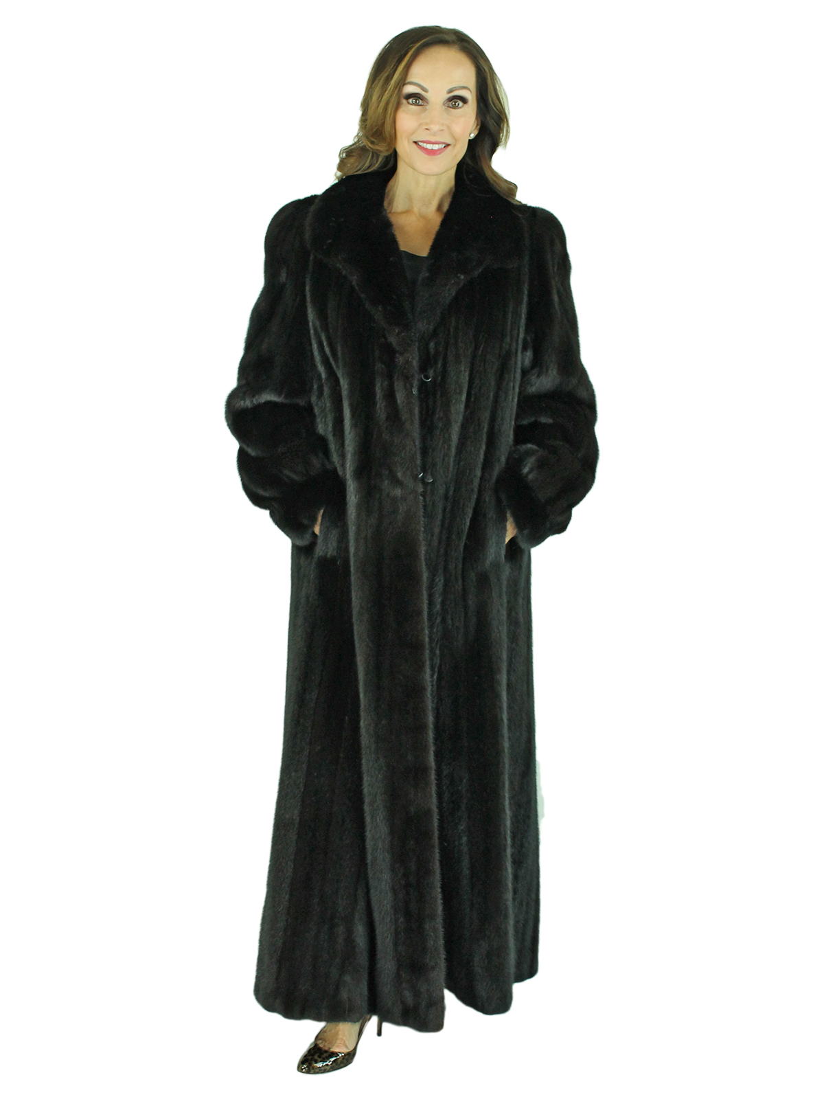 Ranch Female Mink Fur Coat - Women's Fur Coat- Large| Estate Furs