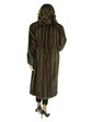 Woman's Mahogany Female Mink Fur 7/8 Coat