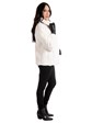 Woman's White Female Mink Fur Jacket 