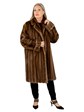 Woman's Lunaraine Female Mink Fur 3/4 Coat