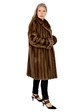 Woman's Lunaraine Female Mink Fur 3/4 Coat