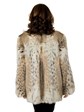 Woman's Natural Cat Lynx Fur Jacket