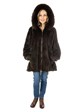 Woman's Brown Sheared Mink Fur Jacket