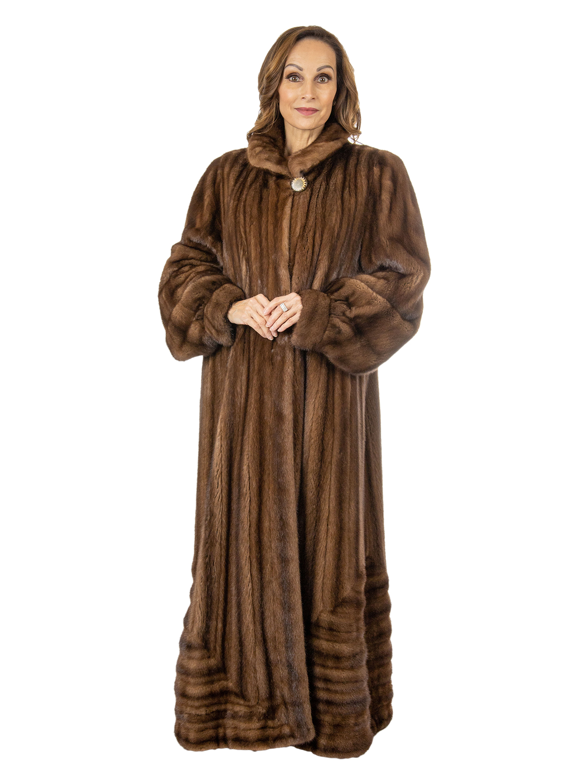 Demi Buff Female Mink Fur Coat with Directional Body - XL | Estate Furs