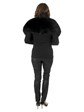 Woman's Black Fox Fur Collar