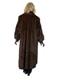 Woman's Demi Buff Female Mink Fur Coat with Directional Body