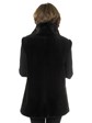 Woman's Deepest Brown Sheared Mink Fur Vest/Reversible