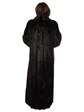 Woman's Ebony Long Hair Beaver Fur Coat