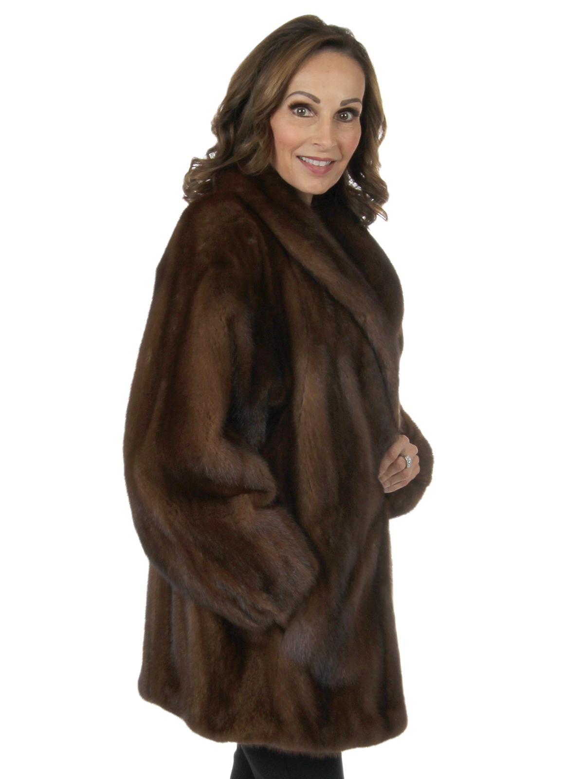 Woman's Demi Buff Mink Fur Jacket