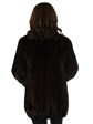 Woman's Mahogany Female Mink Fur Zipper Jacket