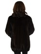 Woman's Mahogany Female Mink Fur Zipper Jacket