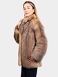 Woman's Crystal Fox Fur Jacket