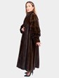 Woman's Oscar de la Renta Mahogany Female Mink Fur Coat