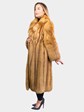 Woman's Red Fox Fur Coat