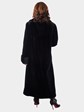 Woman's Black Sheared Mink Fur Coat