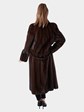 Woman's Mahogany Mink Fur Coat