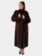 Woman's Mahogany Mink Fur Coat