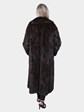 Woman's Dark Mahogany Vintage Mink Section Fur Coat