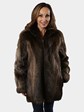 Woman's Medium Tone Beaver Jacket