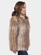 Woman's Crystal Fox Fur Jacket