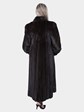 Women's Dark Mahogany Female Mink Fur Coat