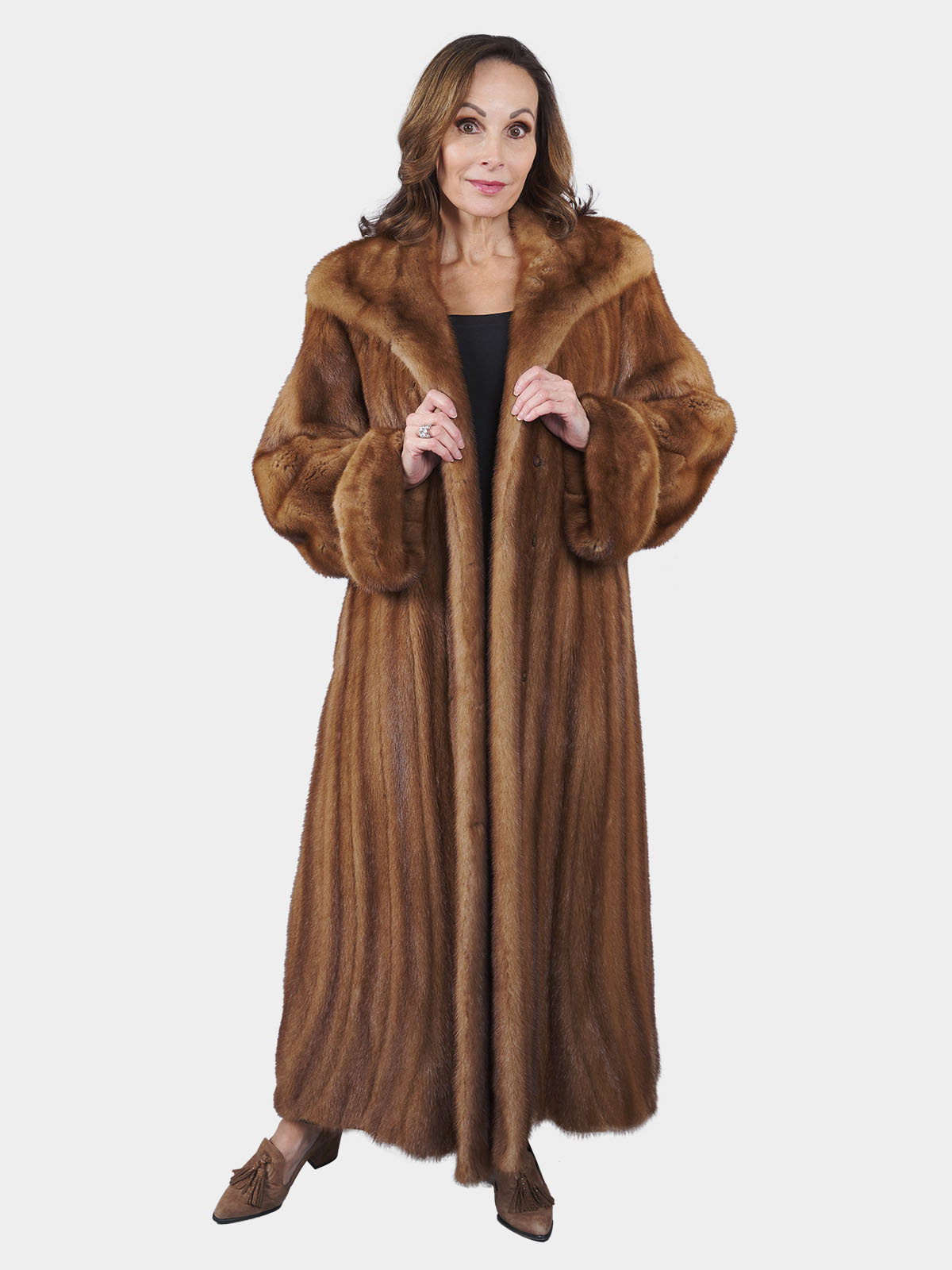 Woman's Demi Buff Female Mink Fur Coat