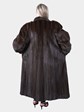Woman's Dark Mahogany Mink Fur Coat