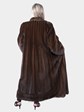 Woman's Mahogany Female Mink Fur Coat