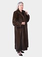 Woman's Mahogany Female Mink Fur Coat