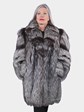 Woman's Silver Fox Fur Stroller