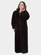 Woman's Deep Mahogany Mink Fur Coat