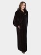 Woman's Deep Mahogany Mink Fur Coat