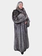 Woman's Louis Féraud Silver Fox Fur Coat