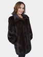 Woman's Mahogany Female Mink Fur Stroller