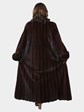 Woman's Mahogany Female Mink Fur Coat