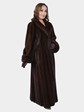 Woman's Mahogany Female Mink Fur Coat