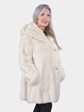 Woman's Scaasi Rovalia Female Mink Fur Swing Parka