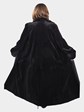 Woman's Black Sheared Mink Fur Coat