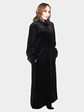 Woman's Black Sheared Mink Fur Coat