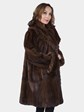 Woman's Demi Buff Female Mink Fur Swing Stroller