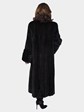 Woman's Ranch Semi Sheared Mink Fur Coat