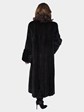 Woman's Ranch Semi Sheared Mink Fur Coat