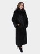 Woman's Ranch Semi Sheared Mink Fur Coat