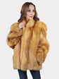 Woman's Red Fox Fur Jacket